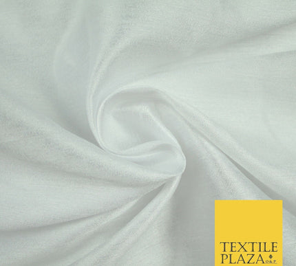 OVER 55 COLOURS Plain Dyed Faux Dupion Raw Silk 100% Polyester Dress Fabric 44"