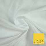 OVER 55 COLOURS Plain Dyed Faux Dupion Raw Silk 100% Polyester Dress Fabric 44"