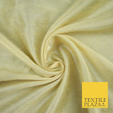 OVER 55 COLOURS Plain Dyed Faux Dupion Raw Silk 100% Polyester Dress Fabric 44"