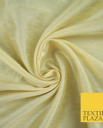 OVER 55 COLOURS Plain Dyed Faux Dupion Raw Silk 100% Polyester Dress Fabric 44"