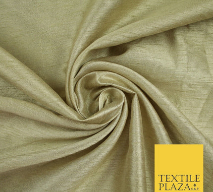 OVER 55 COLOURS Plain Dyed Faux Dupion Raw Silk 100% Polyester Dress Fabric 44"