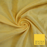 OVER 55 COLOURS Plain Dyed Faux Dupion Raw Silk 100% Polyester Dress Fabric 44"