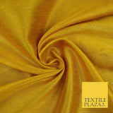 OVER 55 COLOURS Plain Dyed Faux Dupion Raw Silk 100% Polyester Dress Fabric 44"