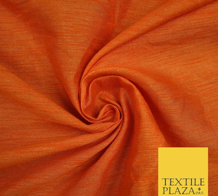 OVER 55 COLOURS Plain Dyed Faux Dupion Raw Silk 100% Polyester Dress Fabric 44"