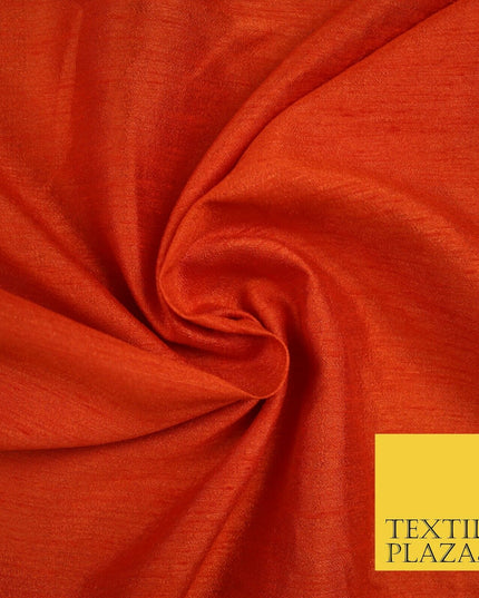 OVER 55 COLOURS Plain Dyed Faux Dupion Raw Silk 100% Polyester Dress Fabric 44"