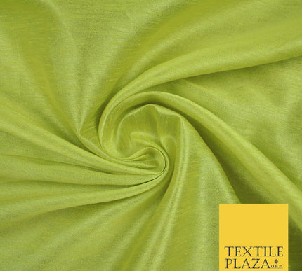 OVER 55 COLOURS Plain Dyed Faux Dupion Raw Silk 100% Polyester Dress Fabric 44"