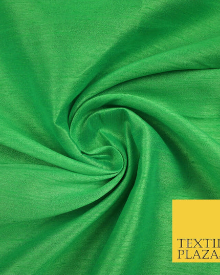 OVER 55 COLOURS Plain Dyed Faux Dupion Raw Silk 100% Polyester Dress Fabric 44"