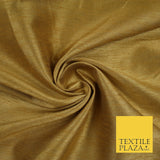 OVER 55 COLOURS Plain Dyed Faux Dupion Raw Silk 100% Polyester Dress Fabric 44"
