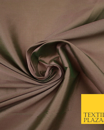 OVER 55 COLOURS Two Tone Shot Faux Imitation Matte Silk TAFFETA Dress Fabric 58"