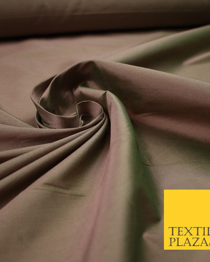 OVER 55 COLOURS Two Tone Shot Faux Imitation Matte Silk TAFFETA Dress Fabric 58"