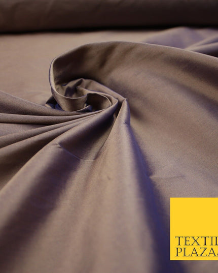 OVER 55 COLOURS Two Tone Shot Faux Imitation Matte Silk TAFFETA Dress Fabric 58"
