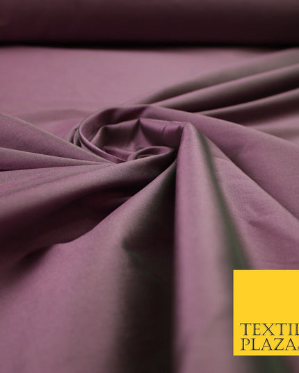 OVER 55 COLOURS Two Tone Shot Faux Imitation Matte Silk TAFFETA Dress Fabric 58"