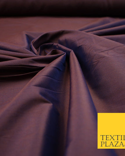 OVER 55 COLOURS Two Tone Shot Faux Imitation Matte Silk TAFFETA Dress Fabric 58"