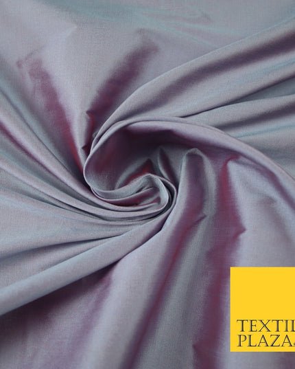 OVER 55 COLOURS Two Tone Shot Faux Imitation Matte Silk TAFFETA Dress Fabric 58"