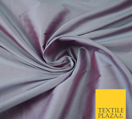 OVER 55 COLOURS Two Tone Shot Faux Imitation Matte Silk TAFFETA Dress Fabric 58"
