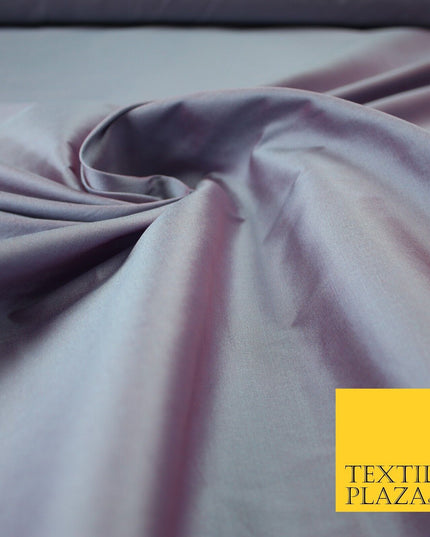 OVER 55 COLOURS Two Tone Shot Faux Imitation Matte Silk TAFFETA Dress Fabric 58"