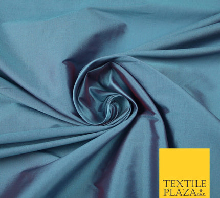 OVER 55 COLOURS Two Tone Shot Faux Imitation Matte Silk TAFFETA Dress Fabric 58"