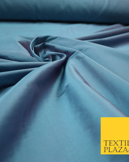 OVER 55 COLOURS Two Tone Shot Faux Imitation Matte Silk TAFFETA Dress Fabric 58"