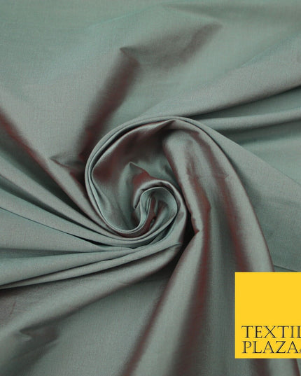 OVER 55 COLOURS Two Tone Shot Faux Imitation Matte Silk TAFFETA Dress Fabric 58"