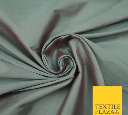 OVER 55 COLOURS Two Tone Shot Faux Imitation Matte Silk TAFFETA Dress Fabric 58"
