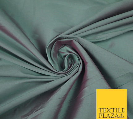 OVER 55 COLOURS Two Tone Shot Faux Imitation Matte Silk TAFFETA Dress Fabric 58"