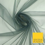 OVER 90 COLOURS - Soft Plain Sheer Tulle Net Fabric Tutu Fairy Veil Bridal 45"