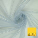 OVER 90 COLOURS - Soft Plain Sheer Tulle Net Fabric Tutu Fairy Veil Bridal 45"