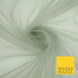 OVER 90 COLOURS - Soft Plain Sheer Tulle Net Fabric Tutu Fairy Veil Bridal 45"