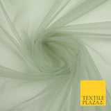 OVER 90 COLOURS - Soft Plain Sheer Tulle Net Fabric Tutu Fairy Veil Bridal 45"