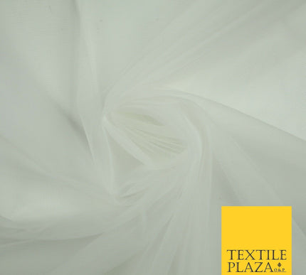 OVER 90 COLOURS - Soft Plain Sheer Tulle Net Fabric Tutu Fairy Veil Bridal 45"