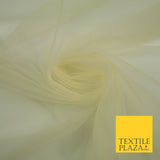 OVER 90 COLOURS - Soft Plain Sheer Tulle Net Fabric Tutu Fairy Veil Bridal 45"