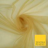 OVER 90 COLOURS - Soft Plain Sheer Tulle Net Fabric Tutu Fairy Veil Bridal 45"