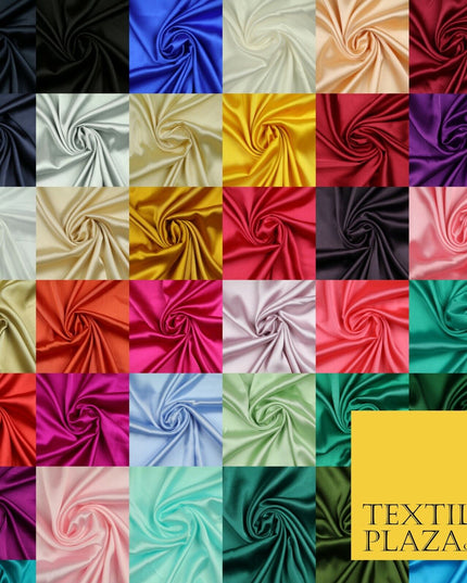 OVER 40 COLOURS Silky Smooth Lightweight Charmeuse Satin Dress Fabric Bridal