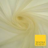 OVER 90 COLOURS - Soft Plain Sheer Tulle Net Fabric Tutu Fairy Veil Bridal 45"