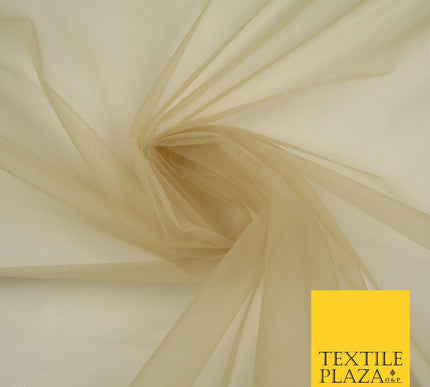 OVER 90 COLOURS - Soft Plain Sheer Tulle Net Fabric Tutu Fairy Veil Bridal 45"