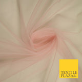 OVER 90 COLOURS - Soft Plain Sheer Tulle Net Fabric Tutu Fairy Veil Bridal 45"