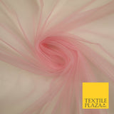 OVER 90 COLOURS - Soft Plain Sheer Tulle Net Fabric Tutu Fairy Veil Bridal 45"