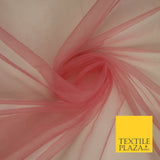 OVER 90 COLOURS - Soft Plain Sheer Tulle Net Fabric Tutu Fairy Veil Bridal 45"