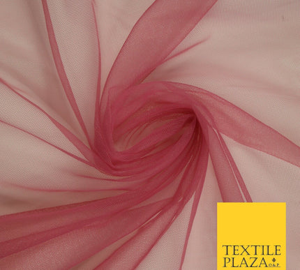 OVER 90 COLOURS - Soft Plain Sheer Tulle Net Fabric Tutu Fairy Veil Bridal 45"