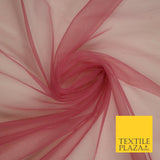 OVER 90 COLOURS - Soft Plain Sheer Tulle Net Fabric Tutu Fairy Veil Bridal 45"