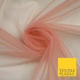 OVER 90 COLOURS - Soft Plain Sheer Tulle Net Fabric Tutu Fairy Veil Bridal 45"