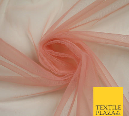 OVER 90 COLOURS - Soft Plain Sheer Tulle Net Fabric Tutu Fairy Veil Bridal 45"