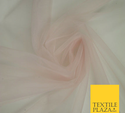 OVER 90 COLOURS - Soft Plain Sheer Tulle Net Fabric Tutu Fairy Veil Bridal 45"