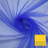 OVER 90 COLOURS - Soft Plain Sheer Tulle Net Fabric Tutu Fairy Veil Bridal 45"