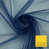OVER 90 COLOURS - Soft Plain Sheer Tulle Net Fabric Tutu Fairy Veil Bridal 45"
