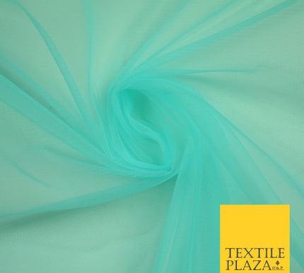 OVER 90 COLOURS - Soft Plain Sheer Tulle Net Fabric Tutu Fairy Veil Bridal 45"