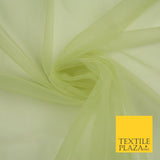 OVER 90 COLOURS - Soft Plain Sheer Tulle Net Fabric Tutu Fairy Veil Bridal 45"