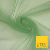 OVER 90 COLOURS - Soft Plain Sheer Tulle Net Fabric Tutu Fairy Veil Bridal 45"