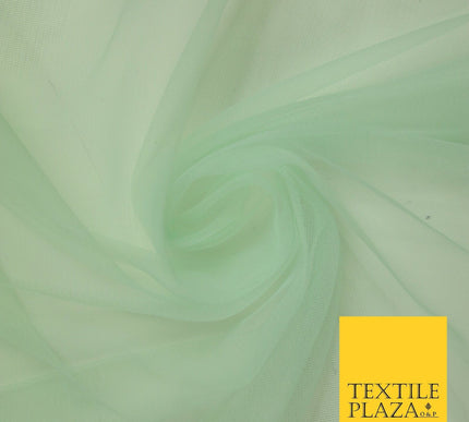 OVER 90 COLOURS - Soft Plain Sheer Tulle Net Fabric Tutu Fairy Veil Bridal 45"