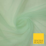 OVER 90 COLOURS - Soft Plain Sheer Tulle Net Fabric Tutu Fairy Veil Bridal 45"
